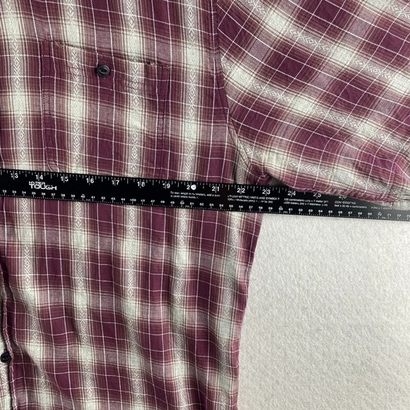 Ezekiel Button-Up Shirt Mens XL Multicolor Plaid Short Sleeve Button Collar - Picture 10 of 16